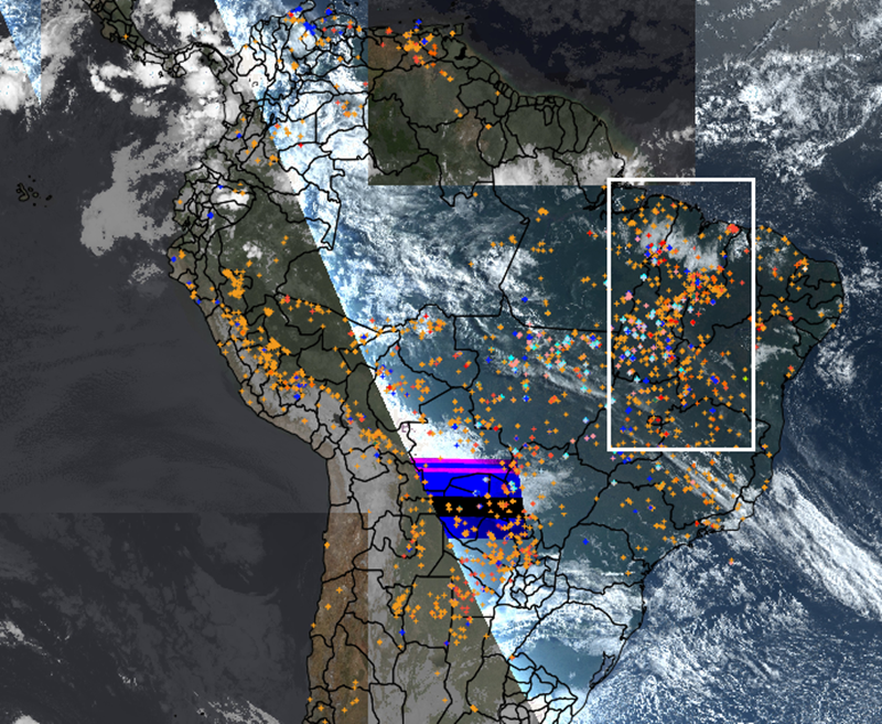 Concentração de focos de incêndios florestais na região do Matopiba_Cerrado