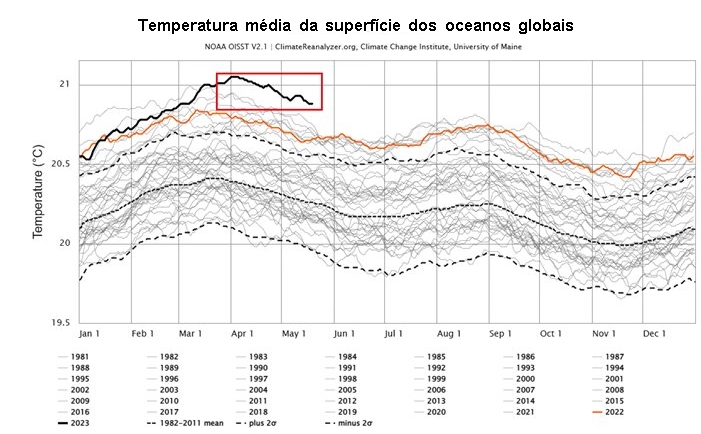 Gráfico da onda de calor marinha_QGIS