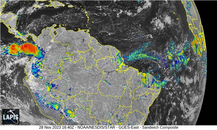 Imagem do satélite GOES_QGIS