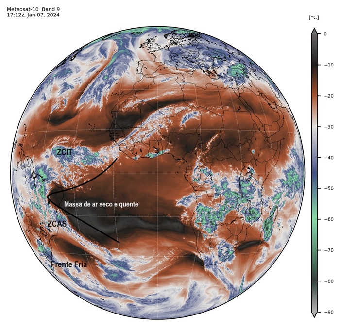 Imagem do satélite Meteosat-11_VCAN