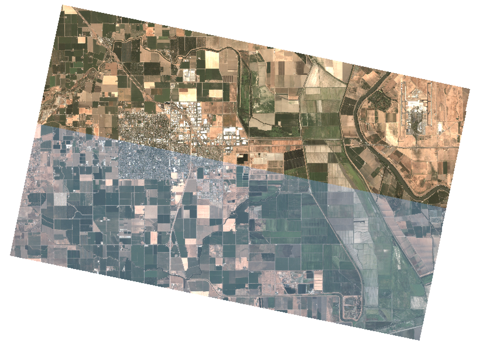 Área rural monitorada pelo satélite Planet, com dados de alta resolução.