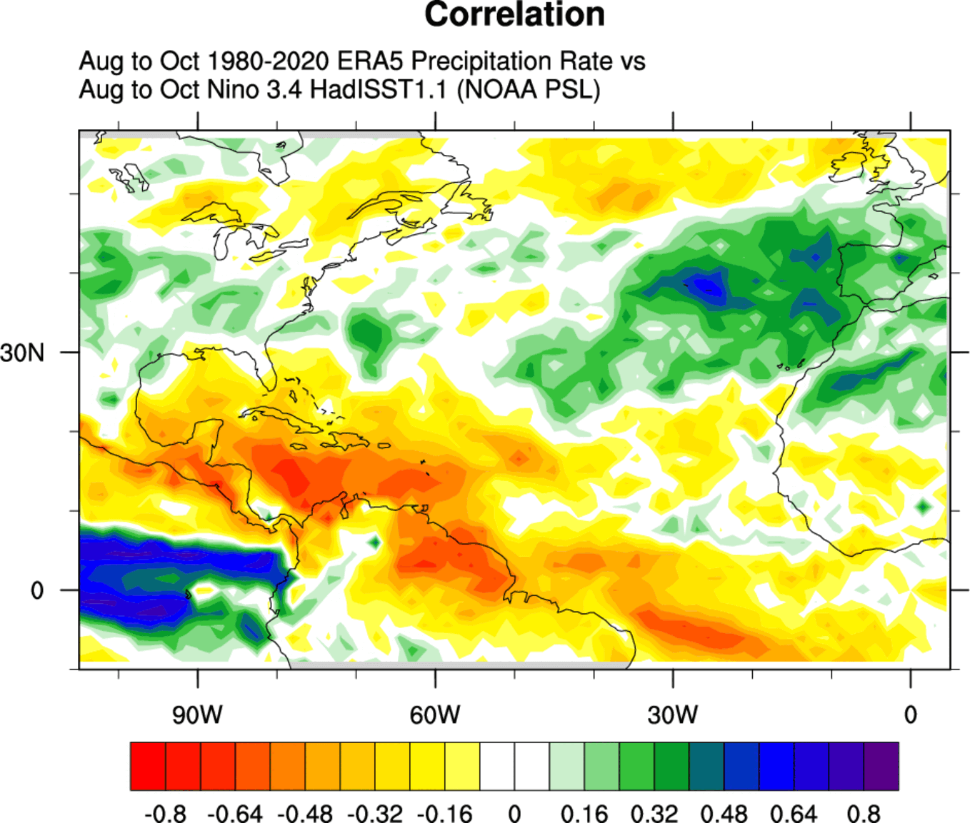 Mapa da precipitação sob El Niño_QGIS