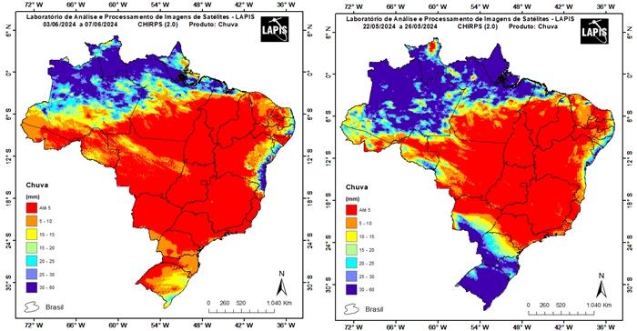 Mapa da precipitação_QGIS_comparação