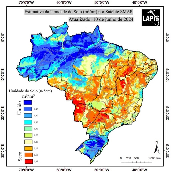 Mapa da umidade do solo_10 de junho