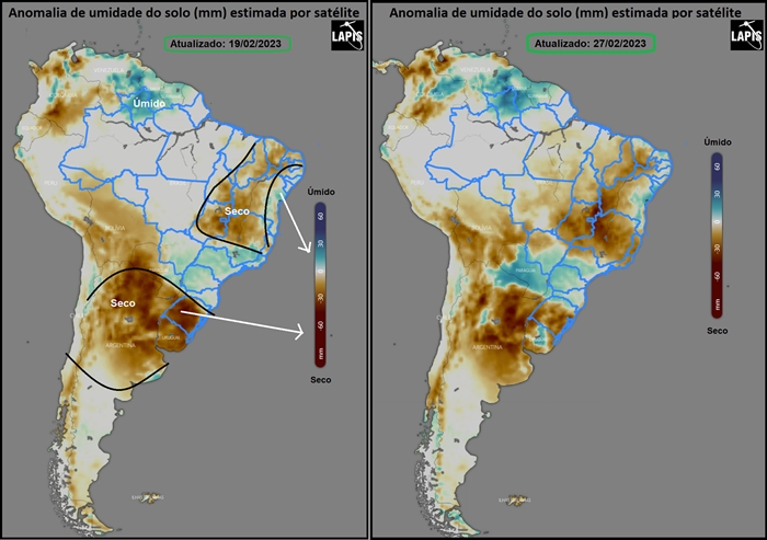 Mapa da umidade do solo, feito no QGIS