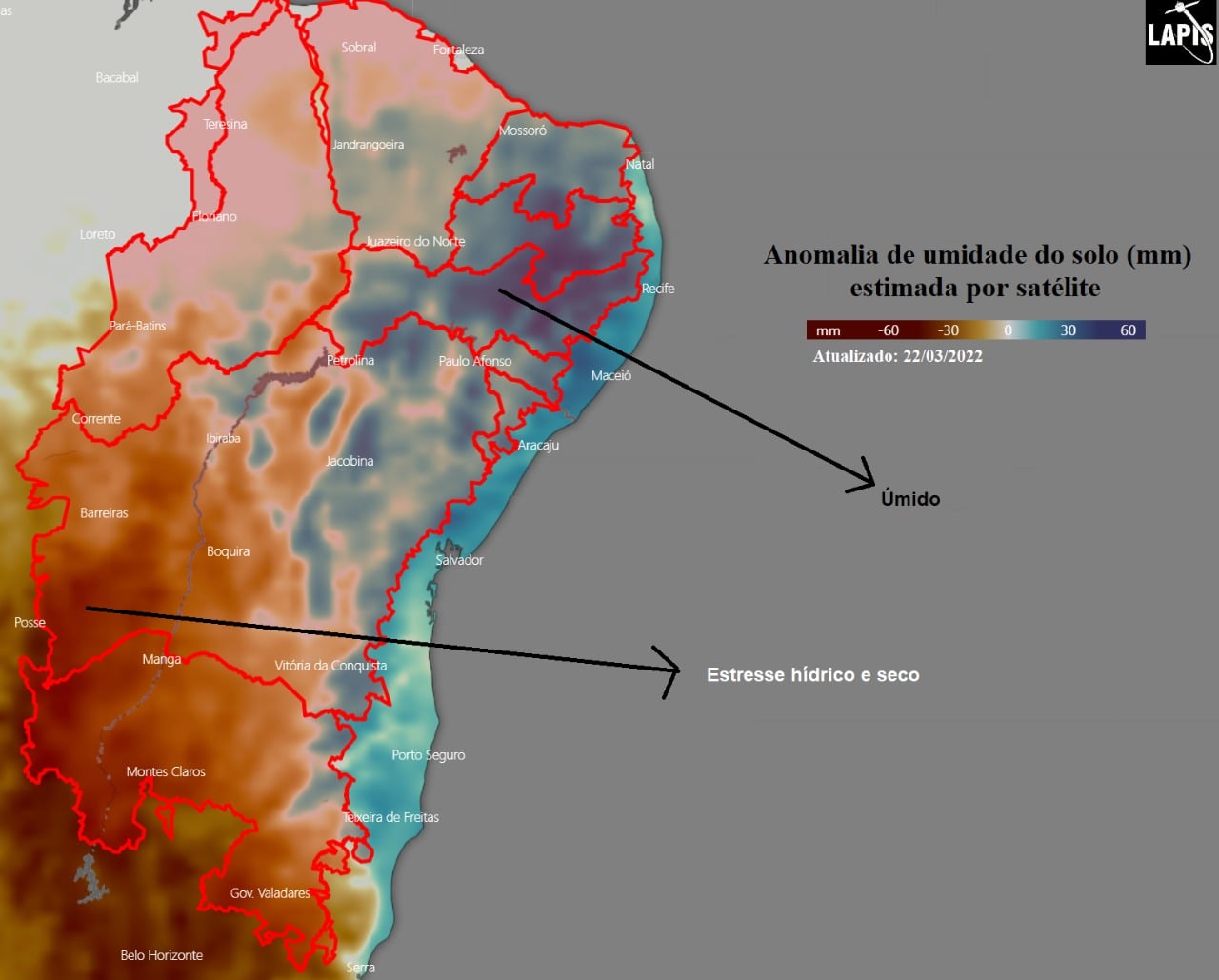 Mapa da umidade do solo_feito no QGIS_nova delimitação do Semiárido