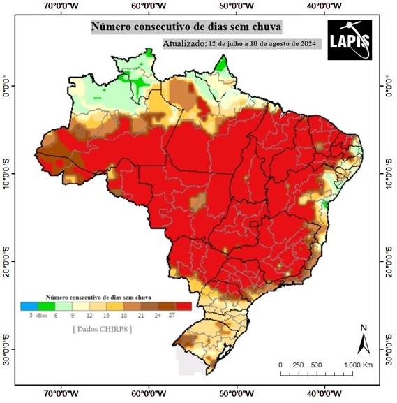 Mapa do número de dias secos_QGIS