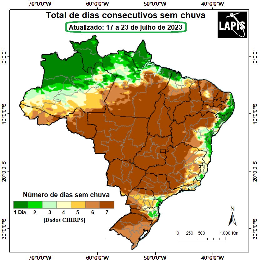 Mapa do número de dias secos_QGIS