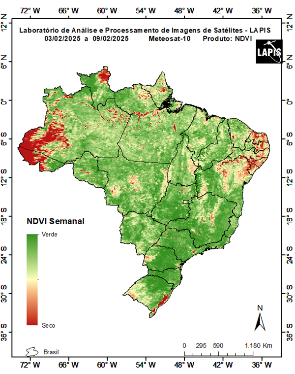 Mapa do índice da cobertura vegetal_QGIS