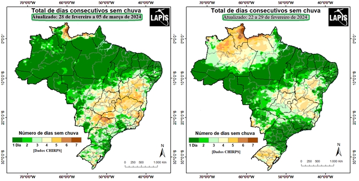 Mapas do número de dias secos_QGIS