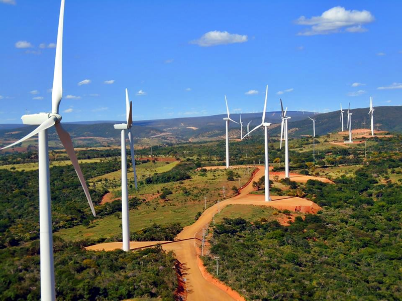 Parque eólico em Caetité (BA).