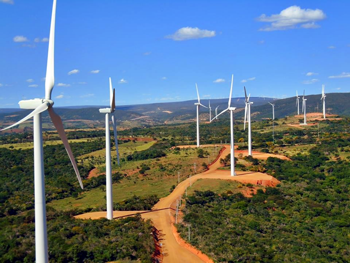 Parque eólico no município de Caetité (BA).