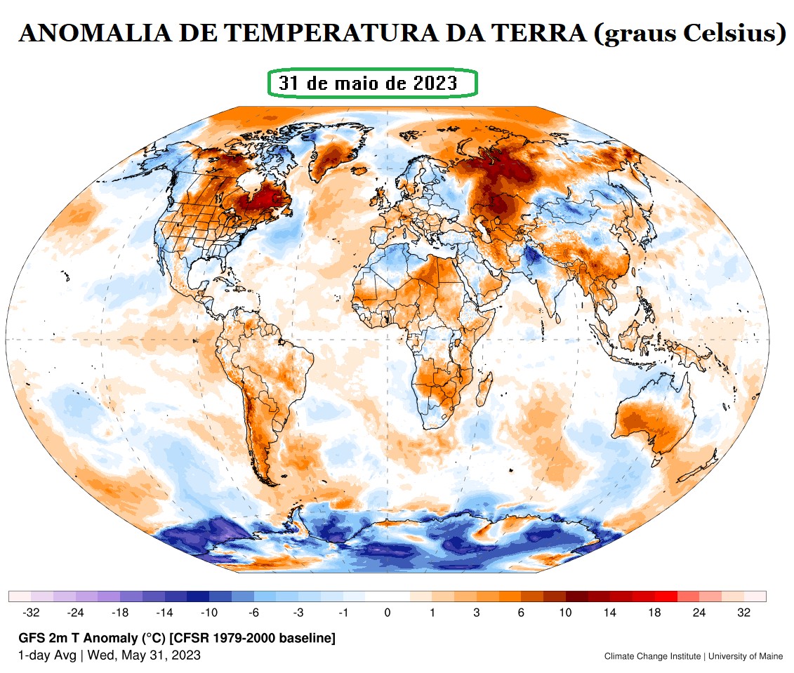 Mapa da temperatura da Terra_QGIS