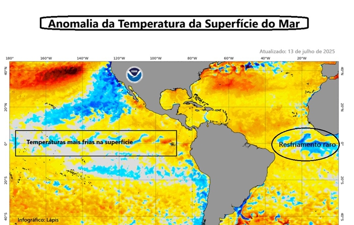 Temperatura dos oceanos_La Niña
