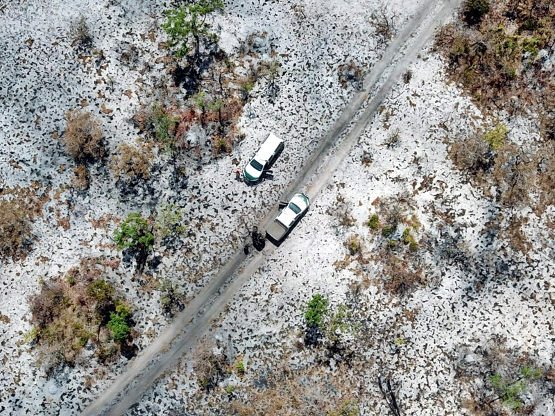 Terra Indígena Areões, em Nova Nazaré, destruída pelas queimadas