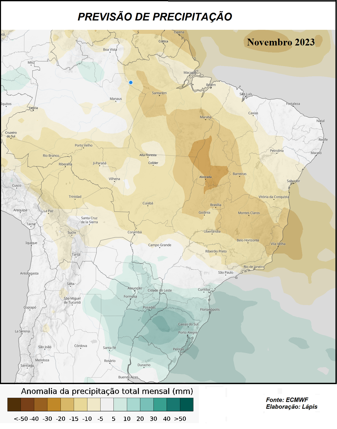 Mapa da previsão sazonal na Amazônia_QGIS