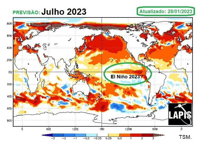 Monitoramento e Previsão - Brasil / América do Sul - Junho/2023 - Page 28 -  Monitoramento e Previsão - América do Sul - Brasil Abaixo de Zero