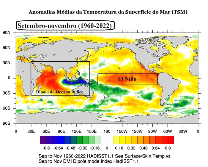 Monitoramento e Previsão - Brasil/América do Sul - Outubro/2022