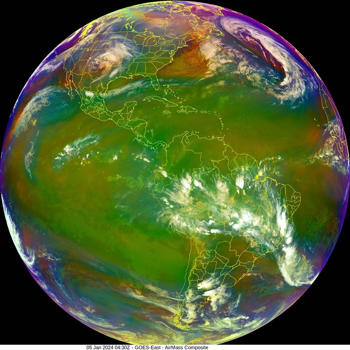 zcas e El NIño chuvas no Sudeste_Imagem de satélite